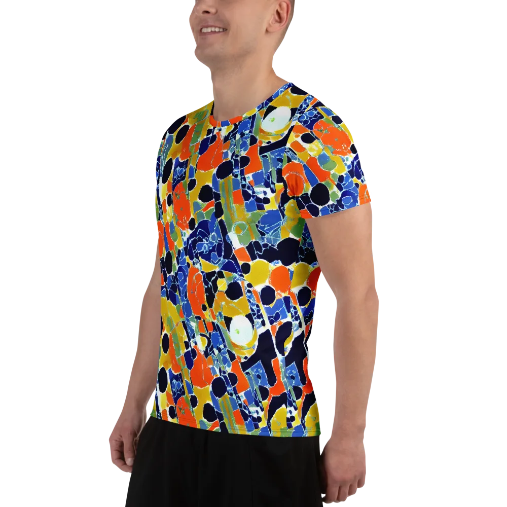 Solar Shatter on Men's Athletic T-Shirt — Left