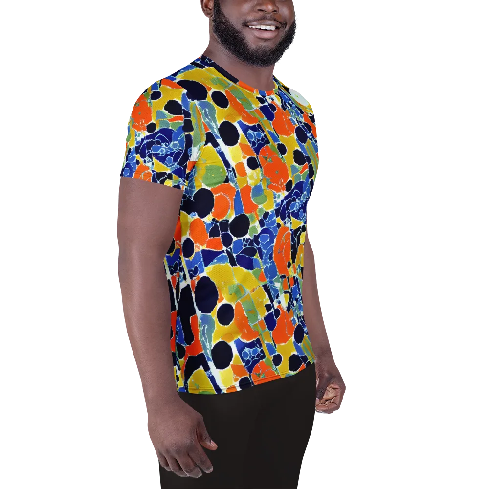 Solar Shatter on Men's Athletic T-Shirt — Right