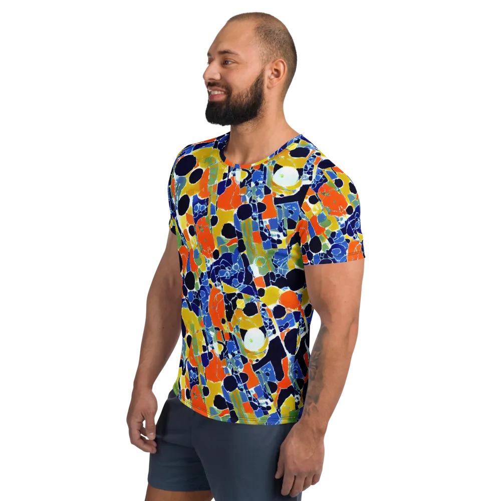 Solar Shatter on Men's Athletic T-Shirt — Left