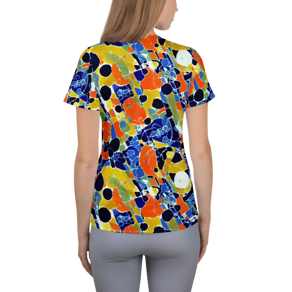 Solar Shatter on Women's Athletic T-Shirt — Back