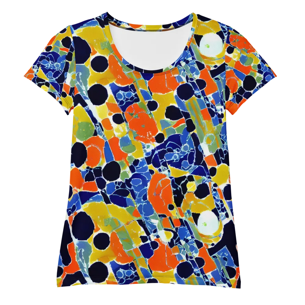 Solar Shatter on Women's Athletic T-Shirt — Front