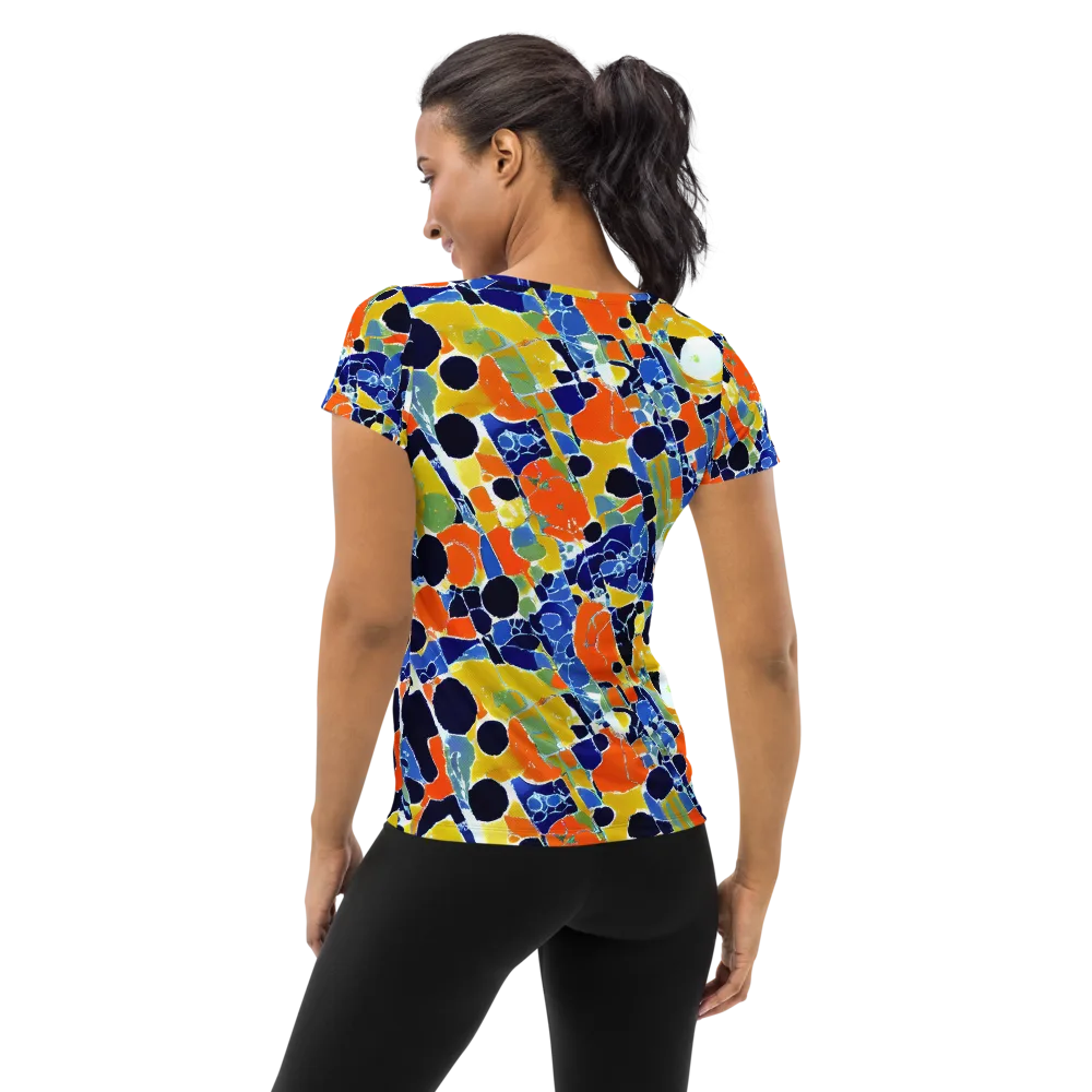 Solar Shatter on Women's Athletic T-Shirt — Back