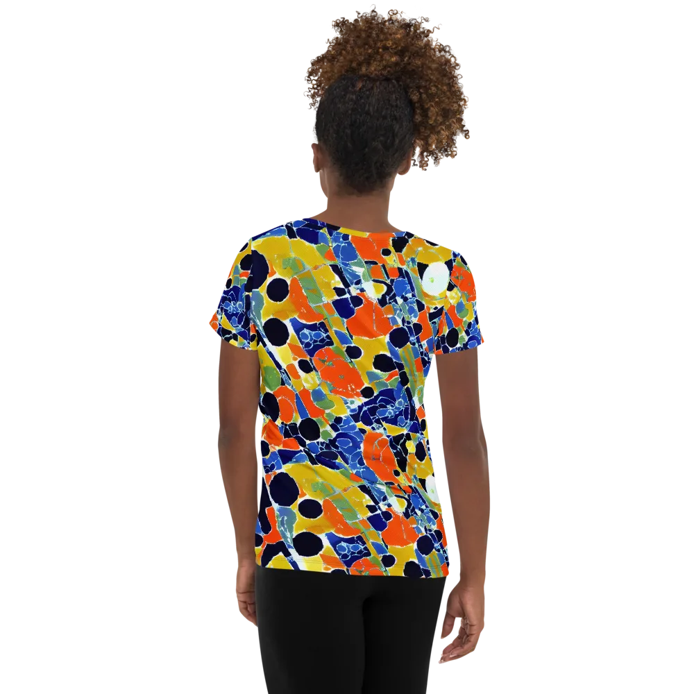 Solar Shatter on Women's Athletic T-Shirt — Back