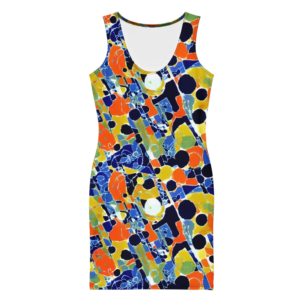 Solar Shatter on Bodycon Dress — Front