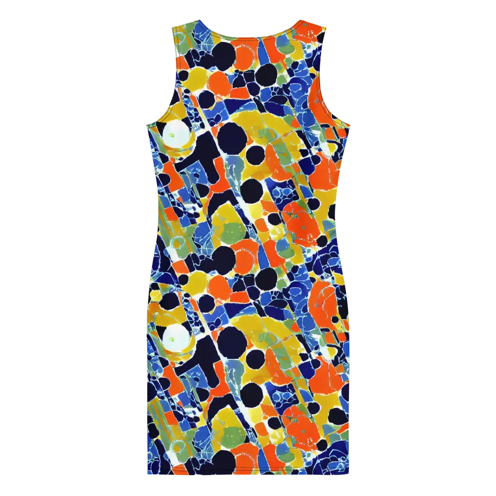 Solar Shatter on Bodycon Dress — Back