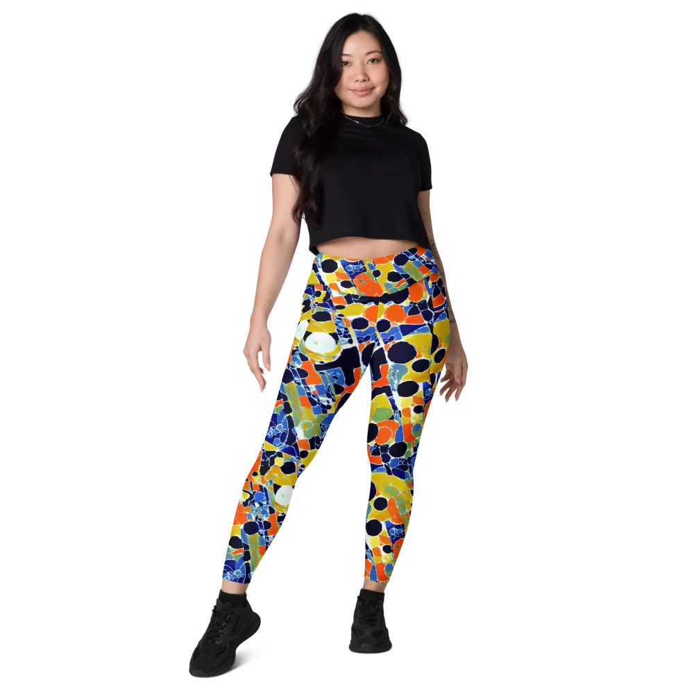 Solar Shatter on Leggings with Pockets — Front