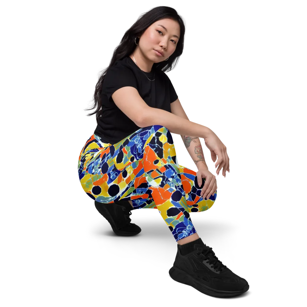 Solar Shatter on Leggings with Pockets — Right Front