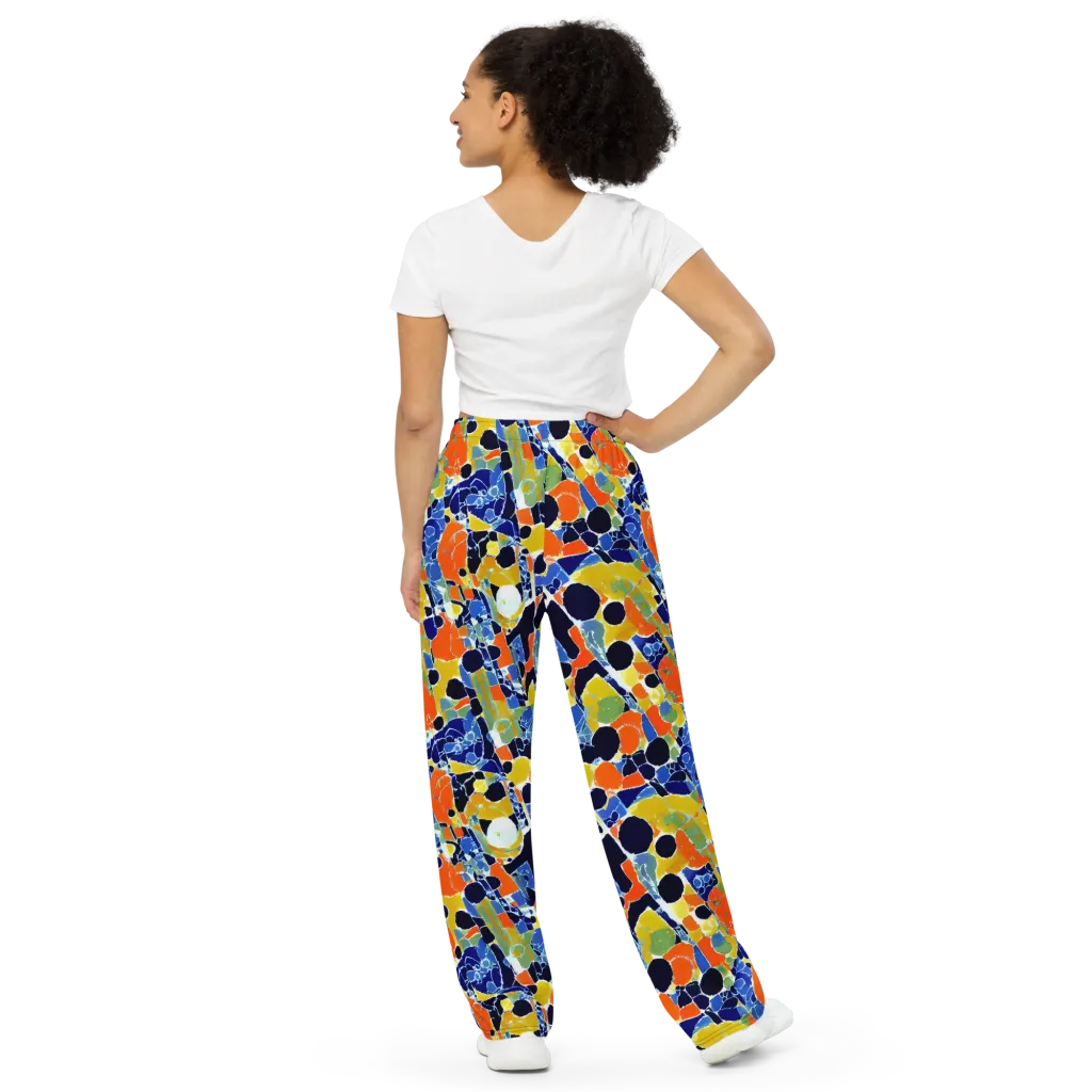 Solar Shatter on Wide-Leg Pants — Back