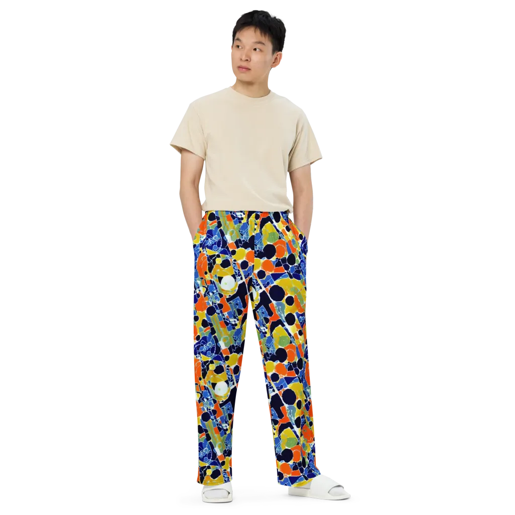 Solar Shatter on Wide-Leg Pants — Front