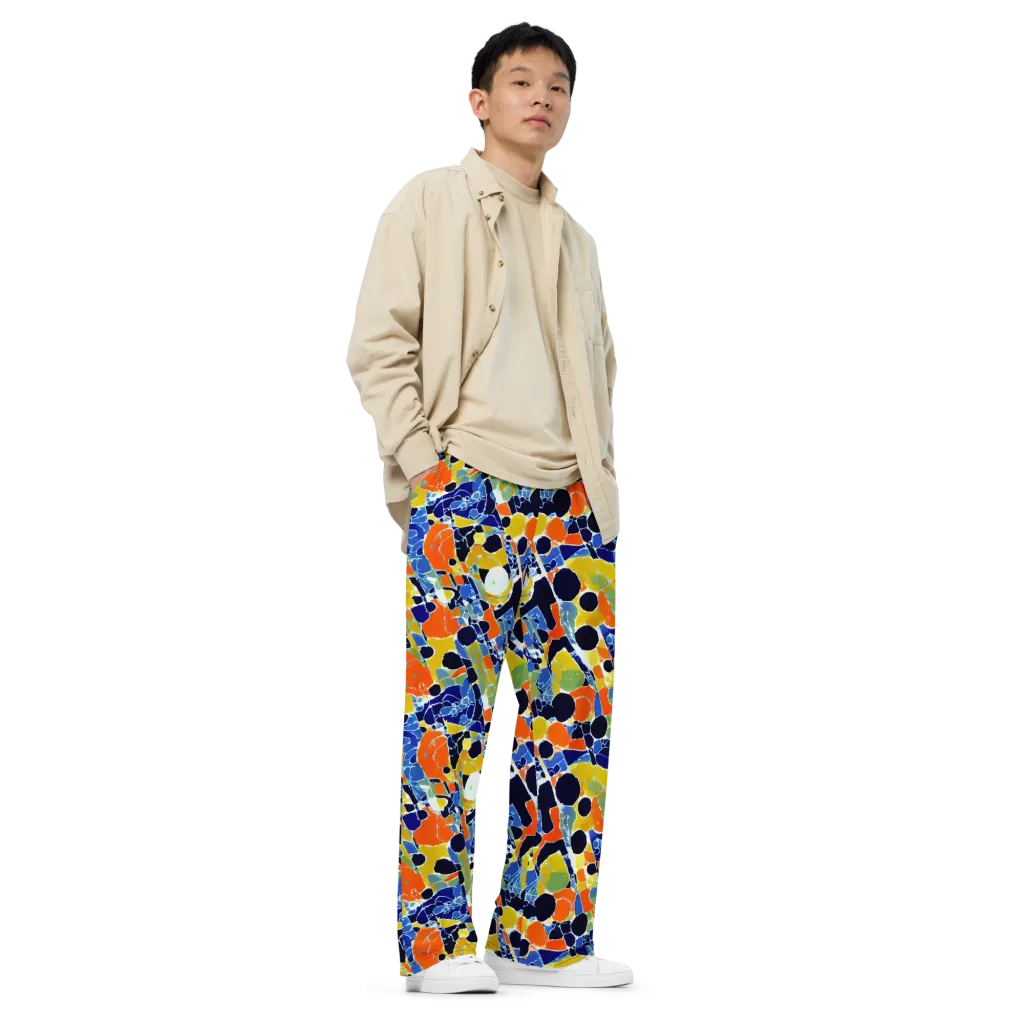 Solar Shatter on Wide-Leg Pants — Right Front