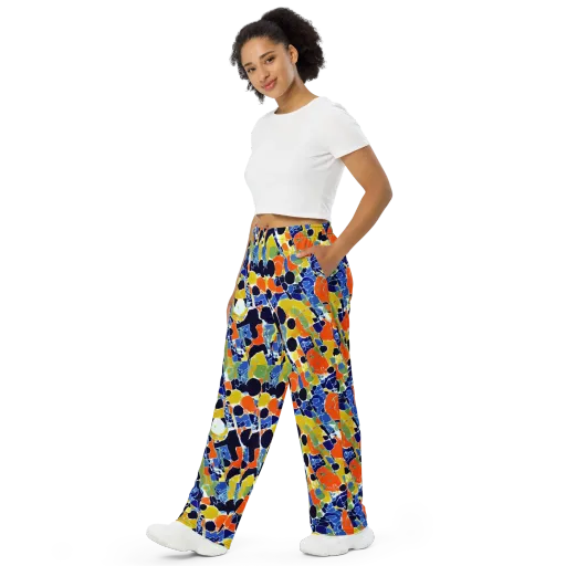 Solar Shatter on a Wide-Leg Pants