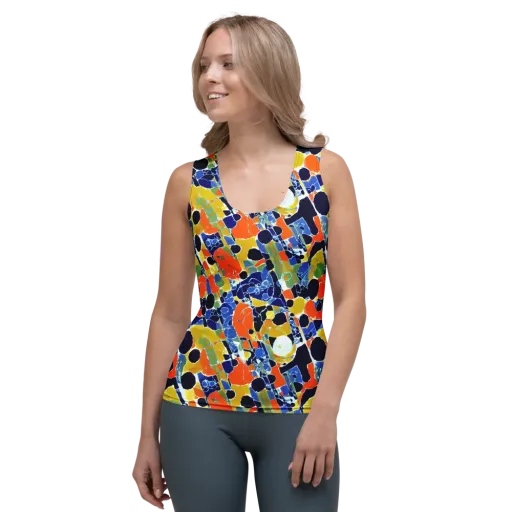 Solar Shatter on a Women's Tank Top