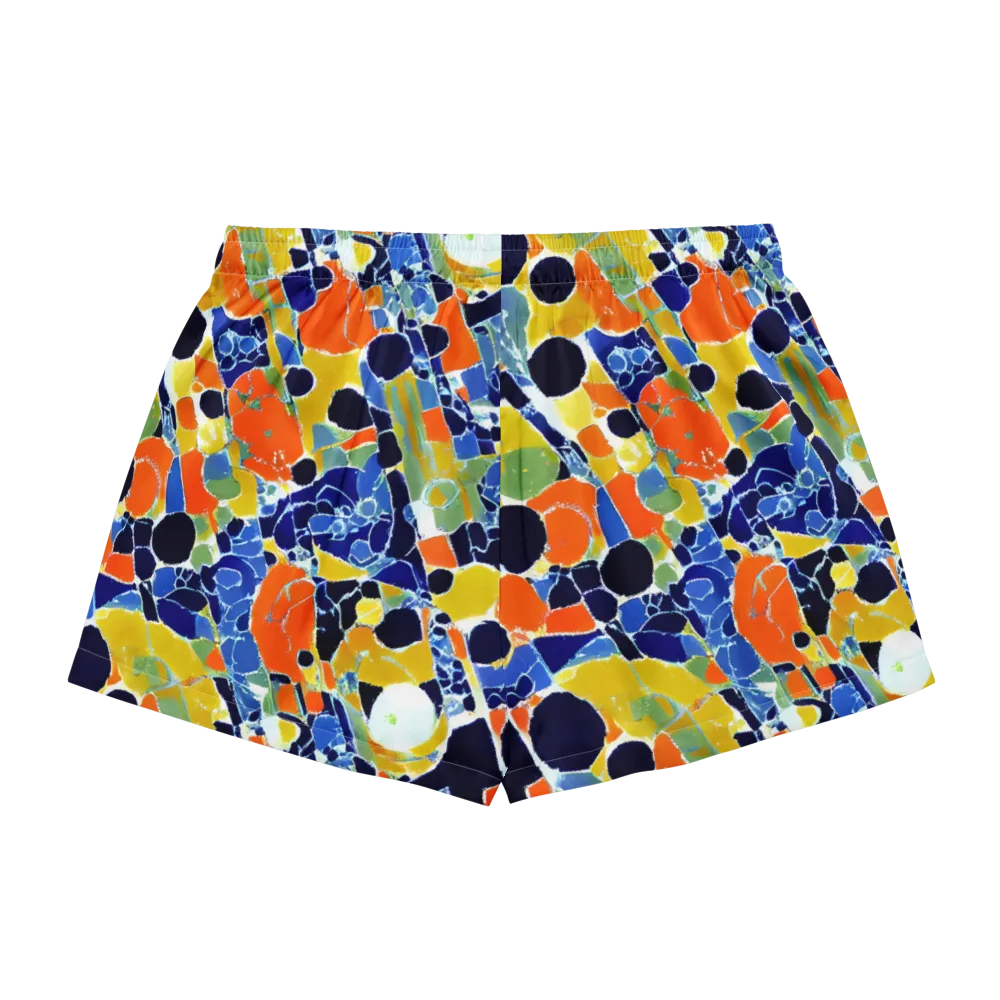 Solar Shatter on Women's Pajama Shorts — Back