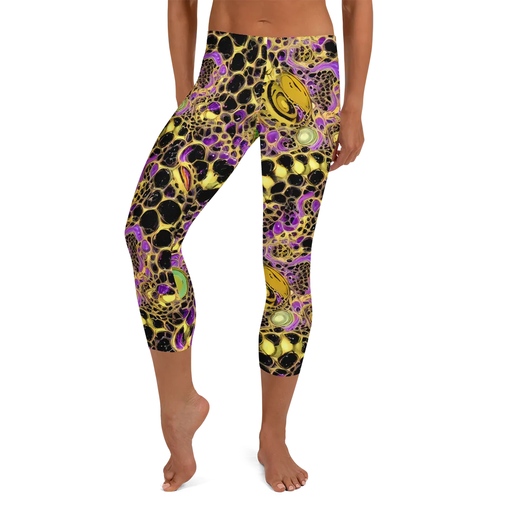 Molten Amethyst on Capri Leggings — Front