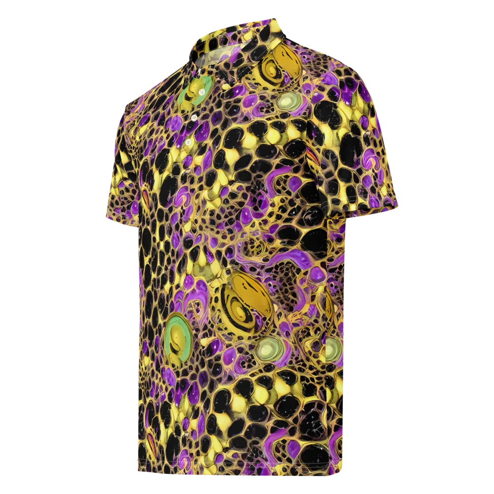 Molten Amethyst on Men's Slim Fit Polo Shirt — Left Front