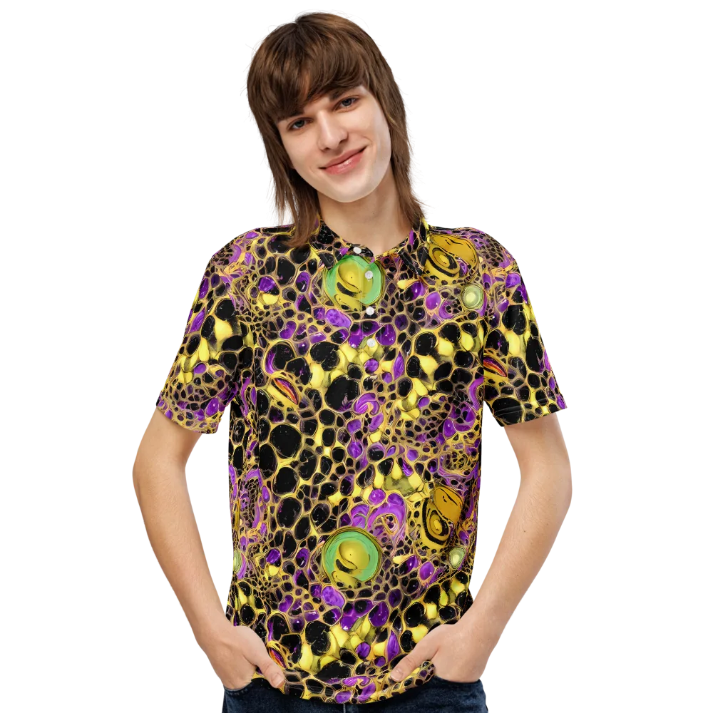 Molten Amethyst on Men's Slim Fit Polo Shirt — Front