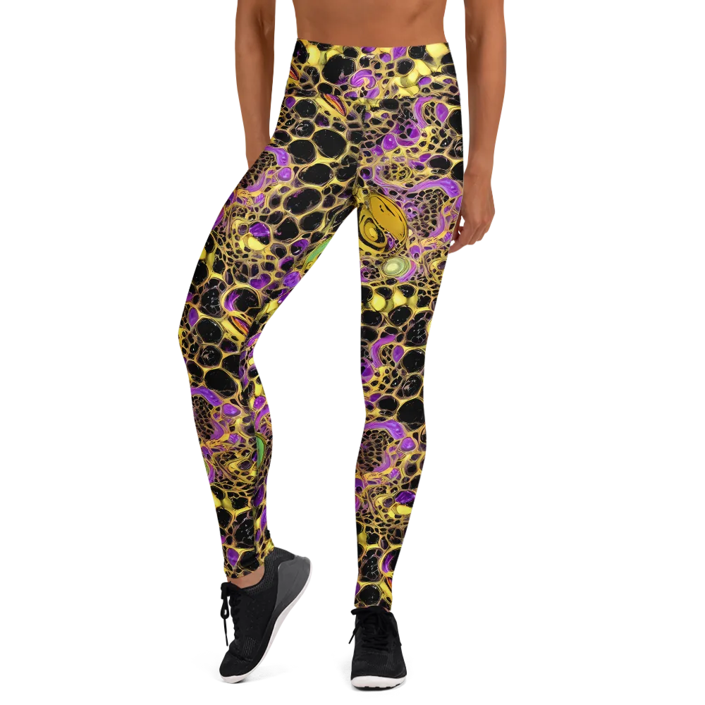 Molten Amethyst on Yoga Leggings — Front