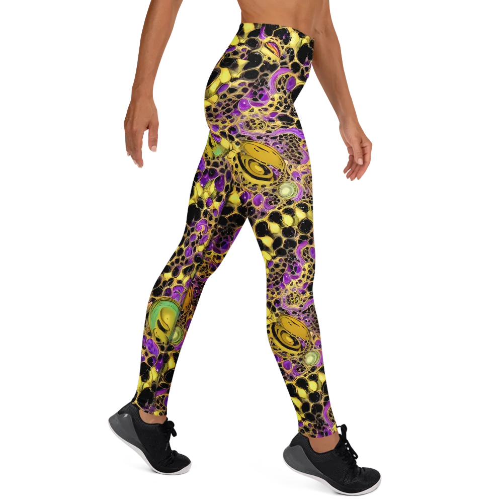 Molten Amethyst on Yoga Leggings — Right