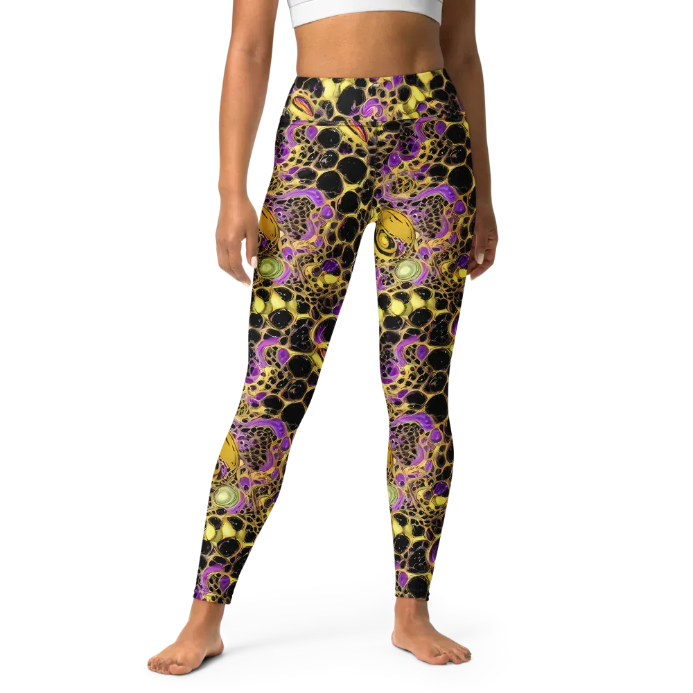 Molten Amethyst on Yoga Leggings — Front