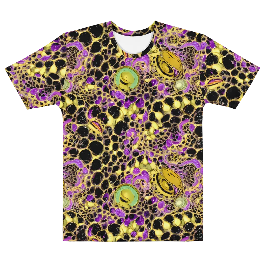 Molten Amethyst on Men's Cotton Crew Neck T-Shirt — Front