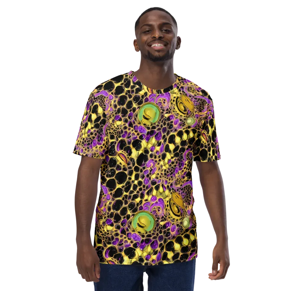 Molten Amethyst on Men's Crew Neck T-Shirt — Front
