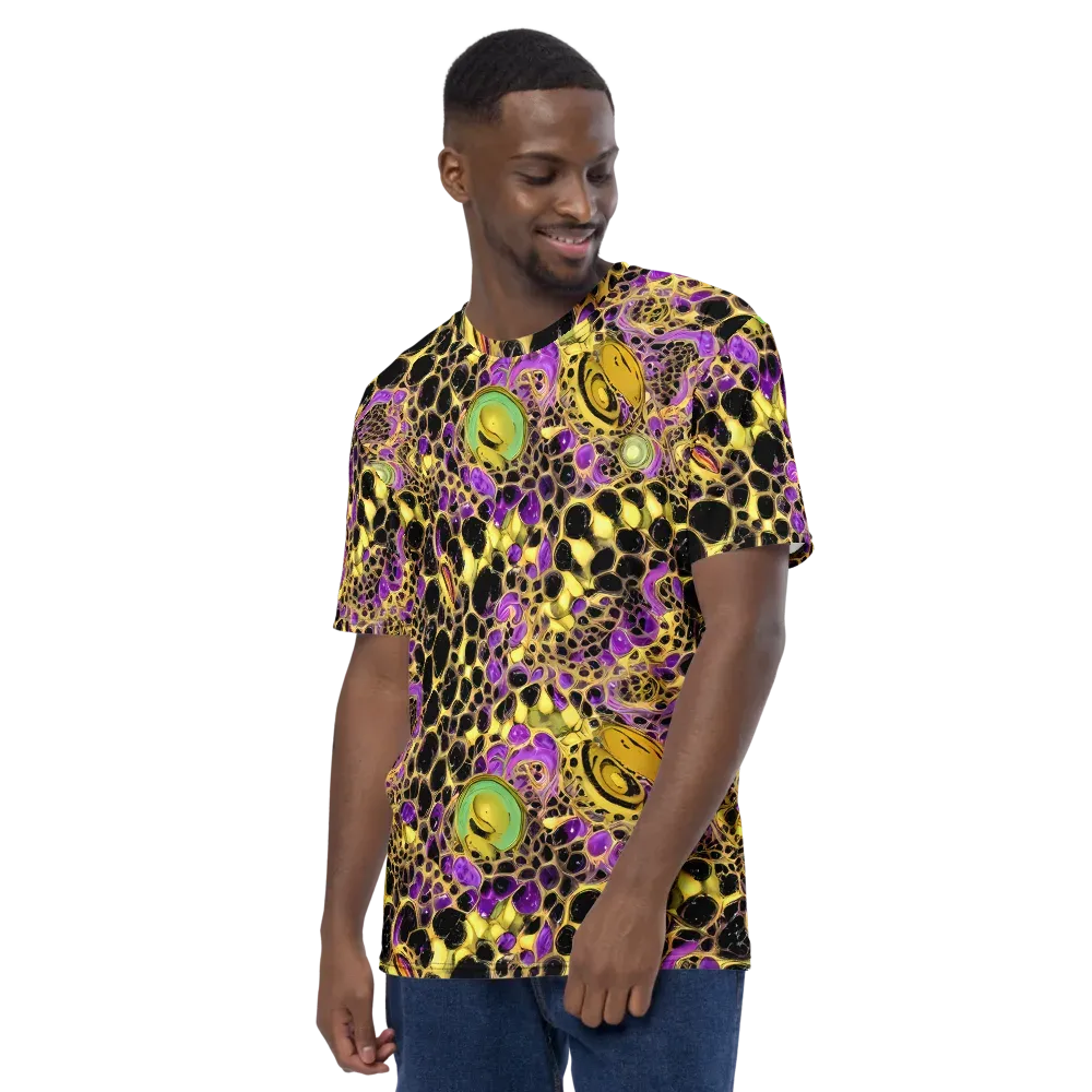 Molten Amethyst on Men's Crew Neck T-Shirt — Left