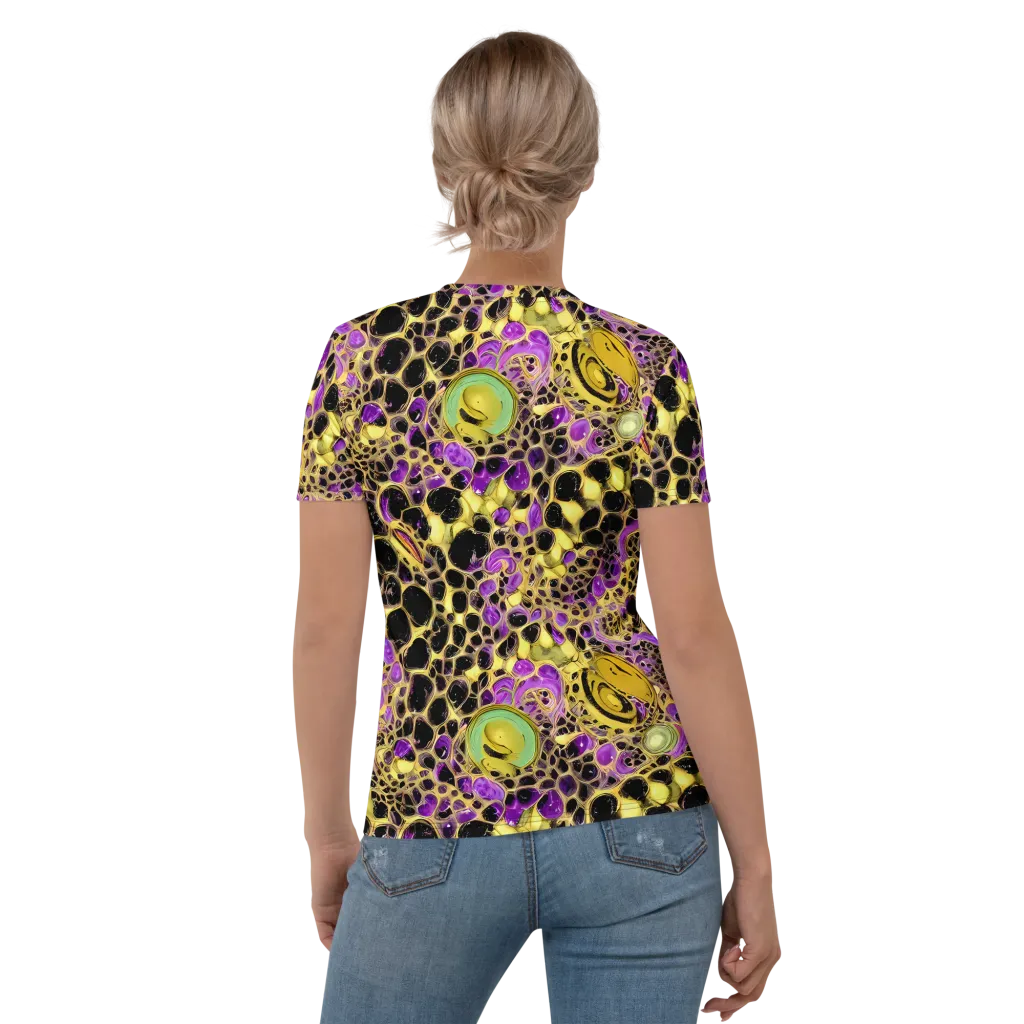Molten Amethyst on Women's Crew Neck T-Shirt — Back