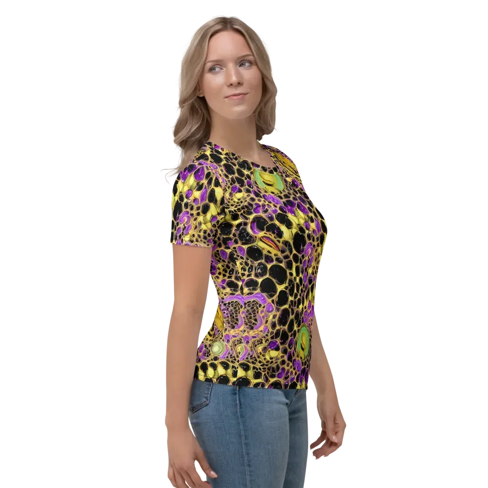 Molten Amethyst on Women's Crew Neck T-Shirt — Right
