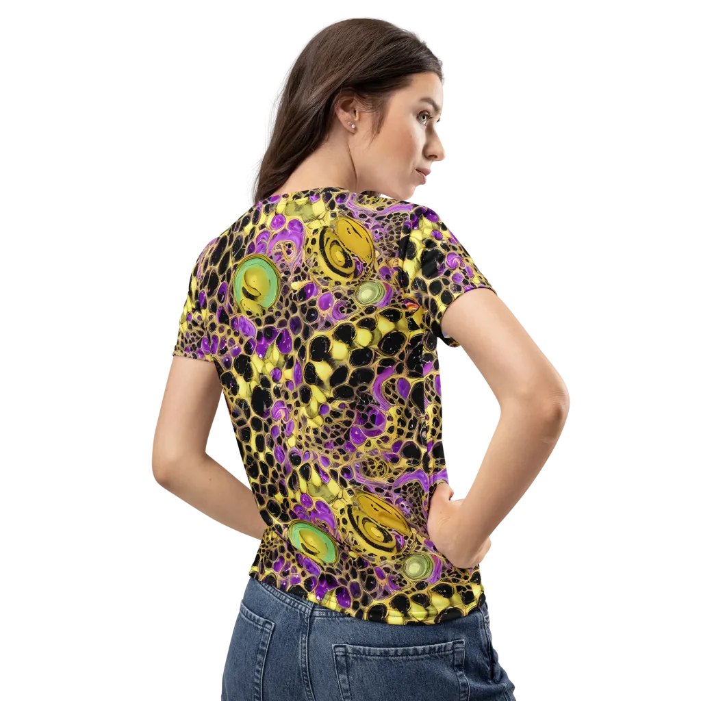 Molten Amethyst on Women's Crew Neck T-Shirt — Back
