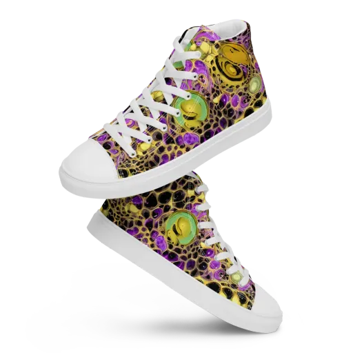 Molten Amethyst on a Women's High Top Canvas Shoes