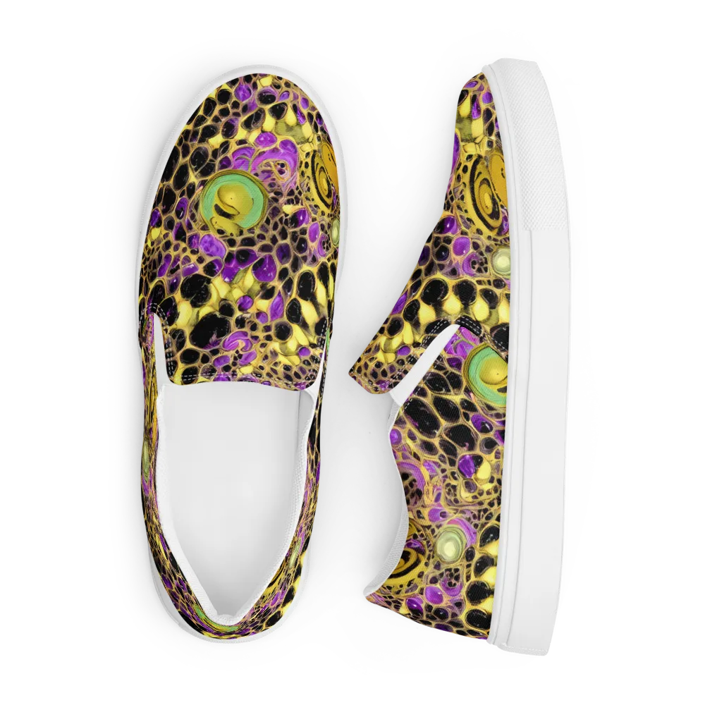 Molten Amethyst on Men's Slip-On Canvas Shoes — Front