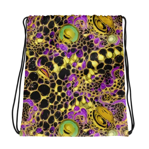 Molten Amethyst on a Drawstring Bag