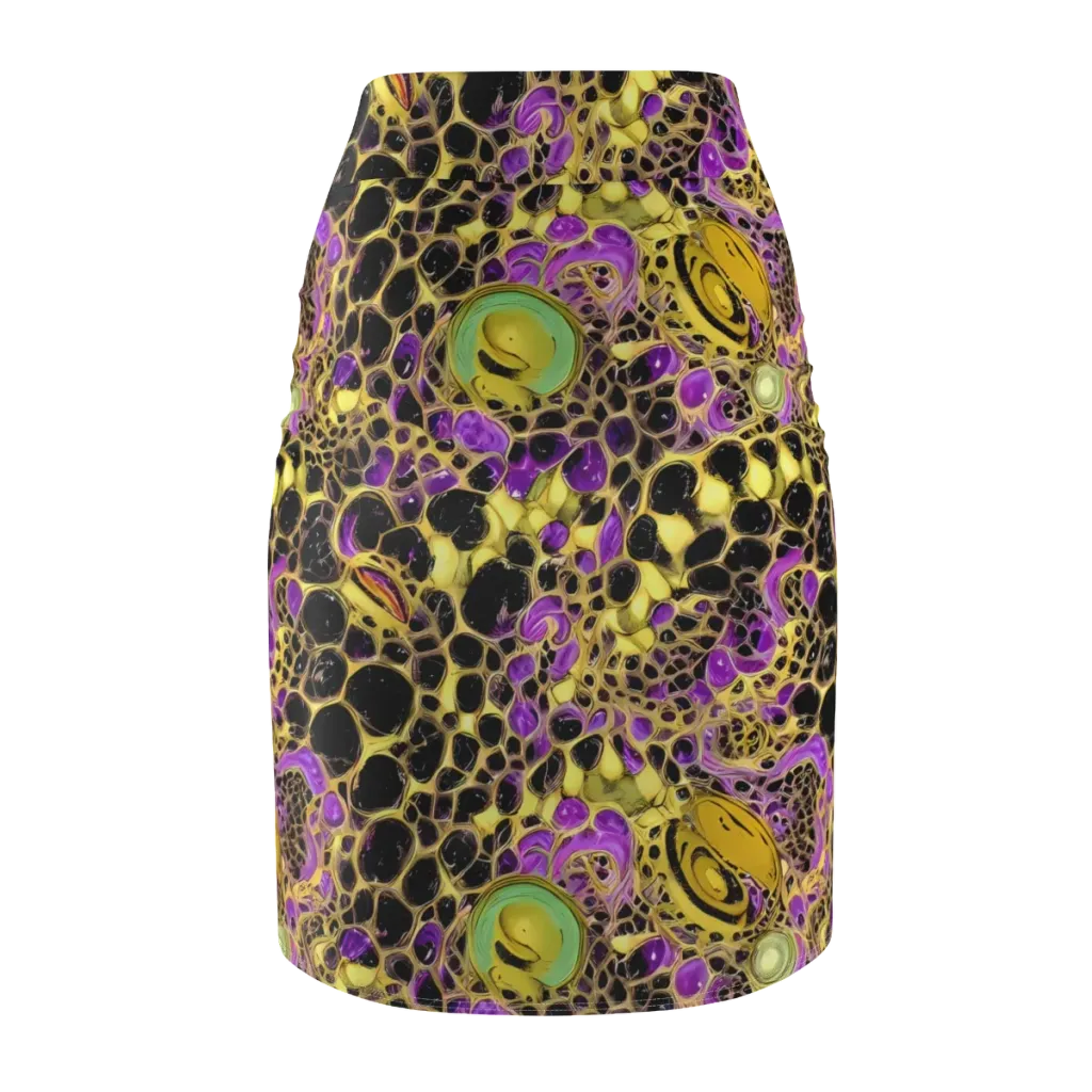 Molten Amethyst on Pencil Skirt — Back