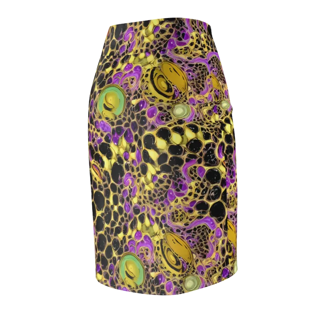 Molten Amethyst on Pencil Skirt — Back Side