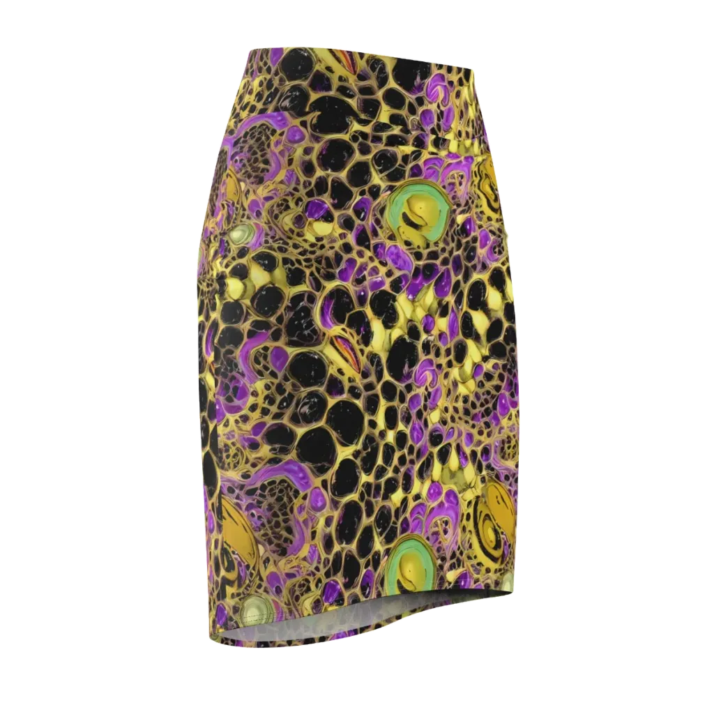 Molten Amethyst on Pencil Skirt — Front Side