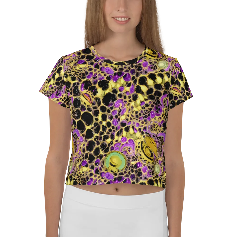 Molten Amethyst on Crop Tee — Front