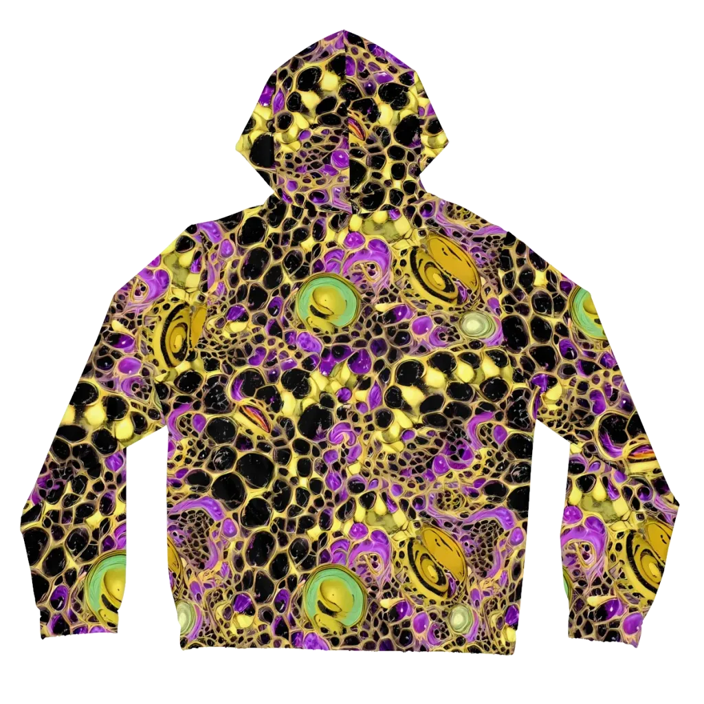 Molten Amethyst on Women's Full-Zip Hoodie — Back
