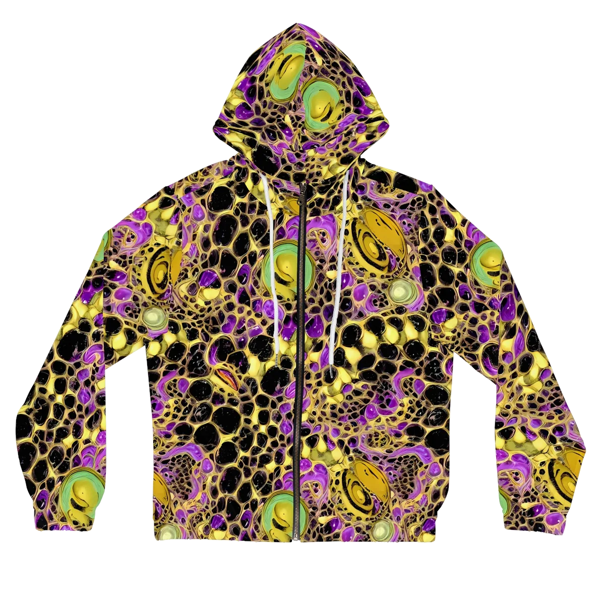 Molten Amethyst on Women's Full-Zip Hoodie — Front