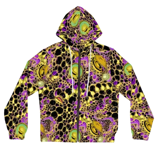 Molten Amethyst on a Women's Full-Zip Hoodie