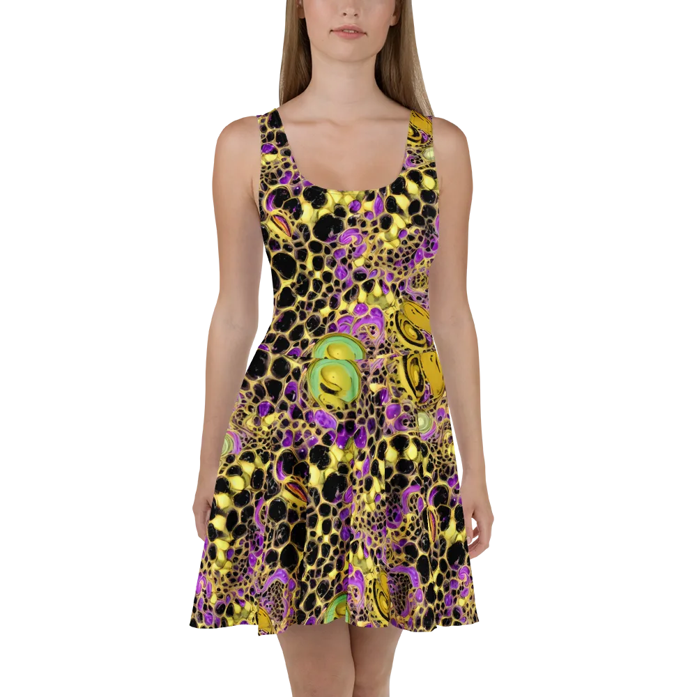 Molten Amethyst on Skater Dress — Front