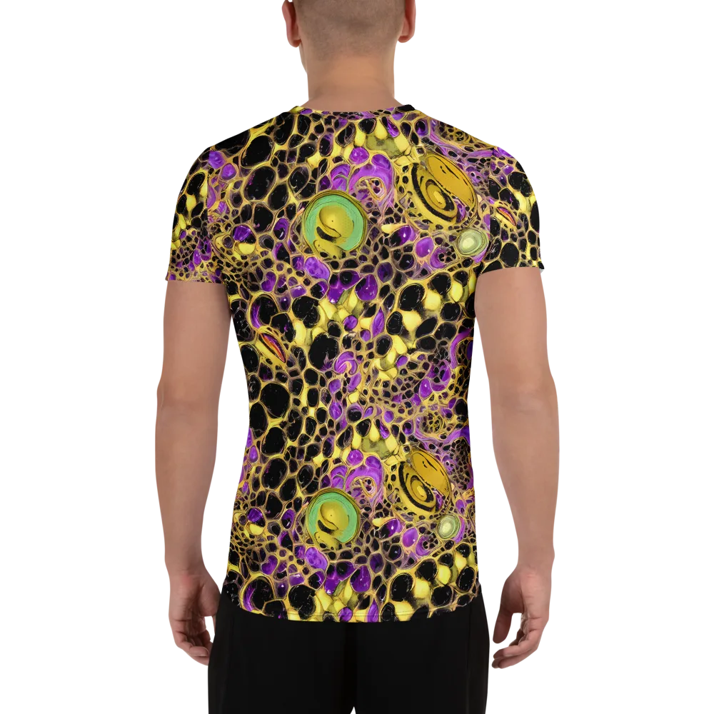 Molten Amethyst on Men's Athletic T-Shirt — Back