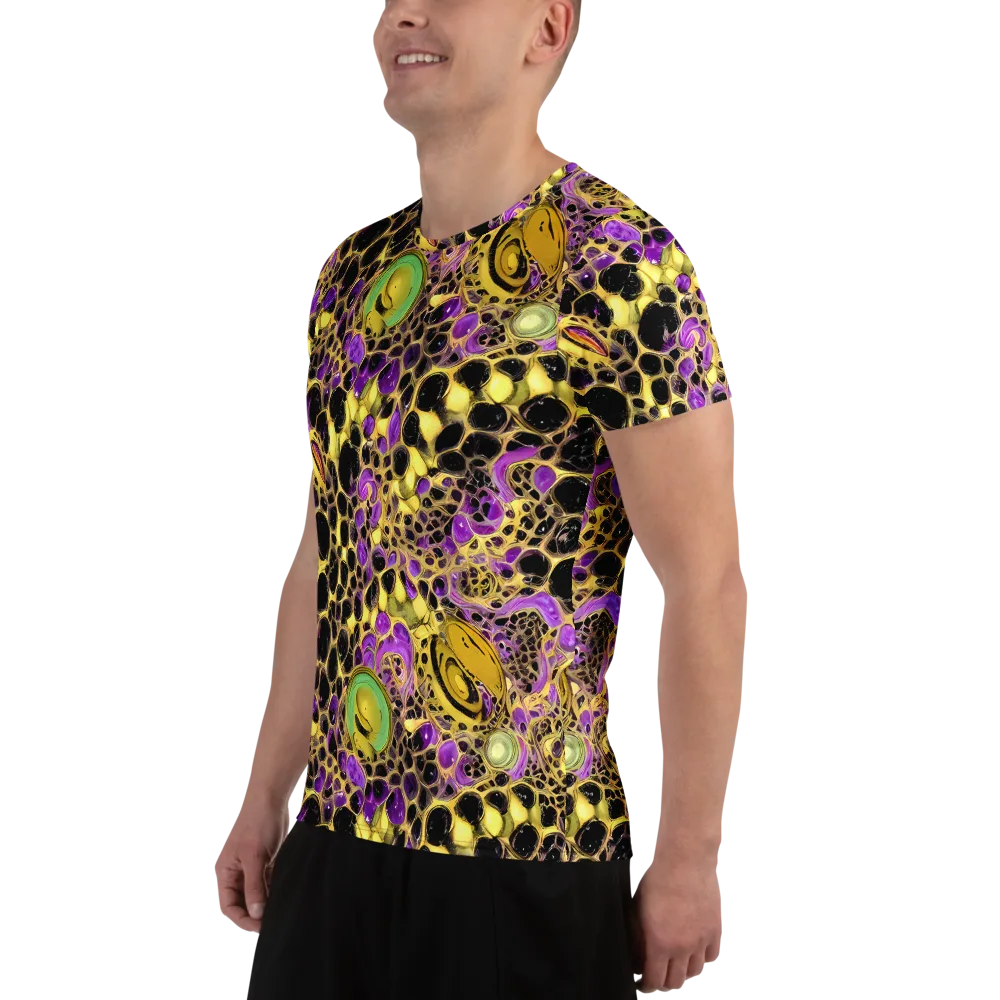 Molten Amethyst on Men's Athletic T-Shirt — Left