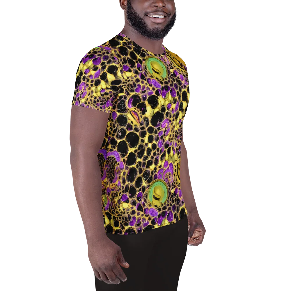 Molten Amethyst on Men's Athletic T-Shirt — Right