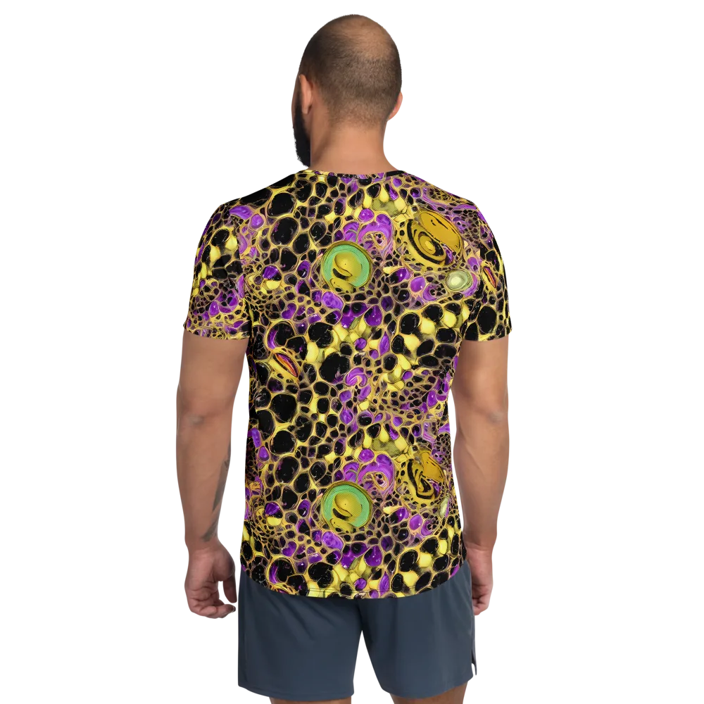 Molten Amethyst on Men's Athletic T-Shirt — Back