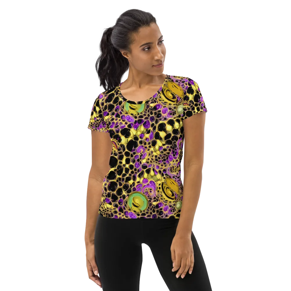 Molten Amethyst on Women's Athletic T-Shirt — Front