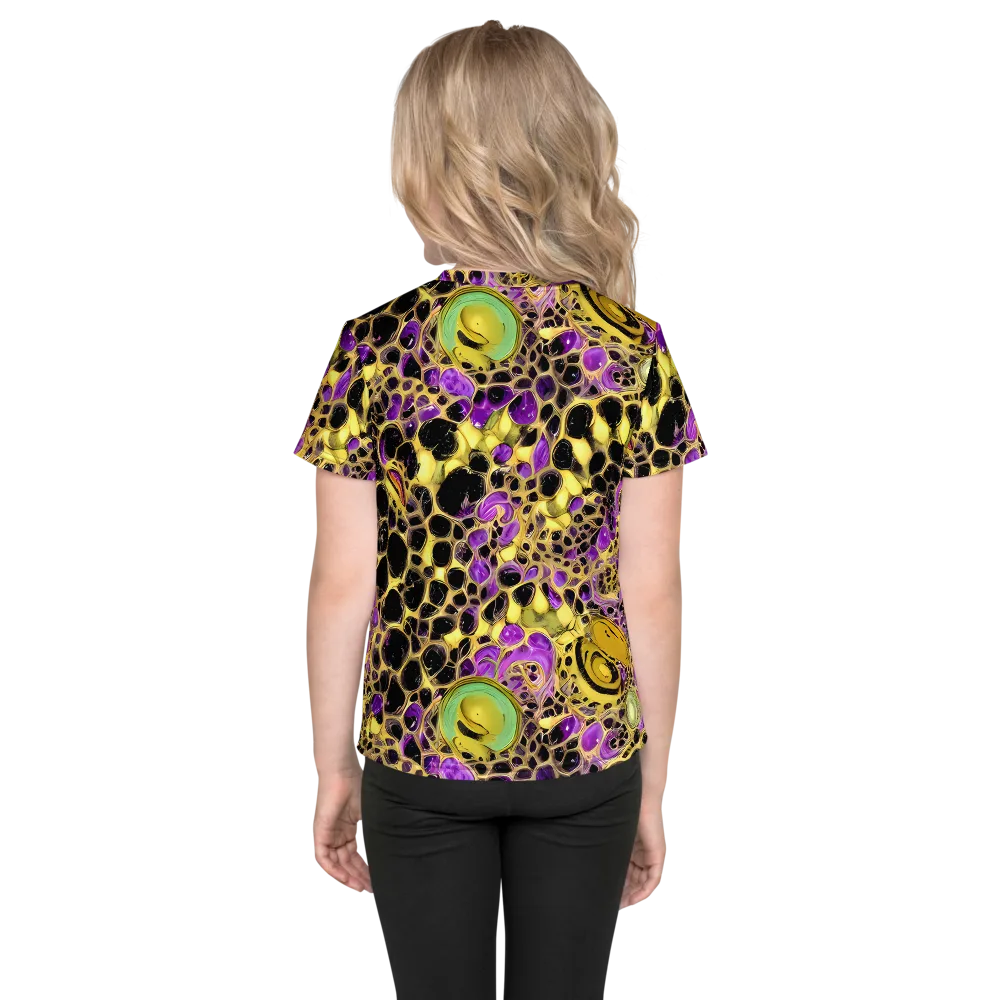 Molten Amethyst on Kids Crew Neck T-Shirt — Back