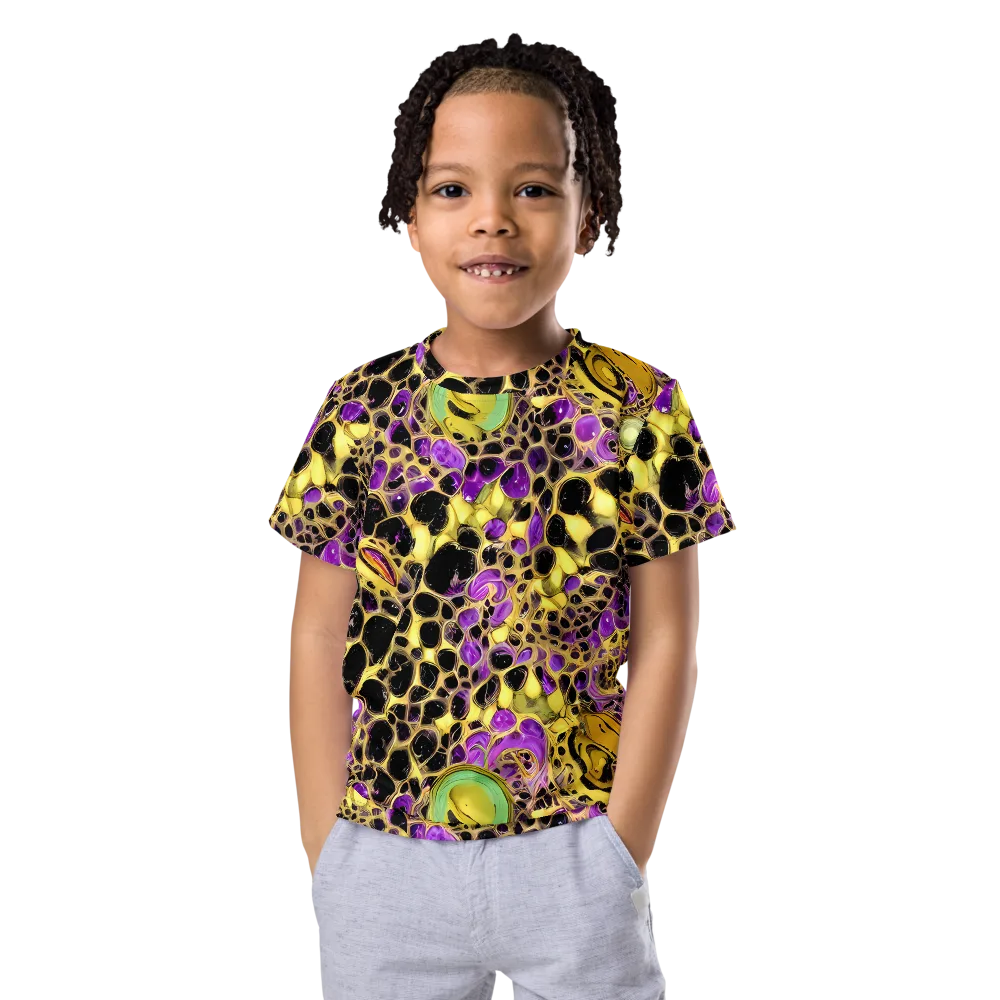 Molten Amethyst on Kids Crew Neck T-Shirt — Front