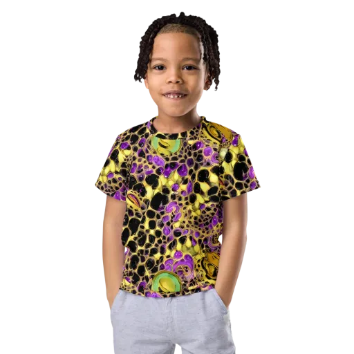 Molten Amethyst on a Kids Crew Neck T-Shirt