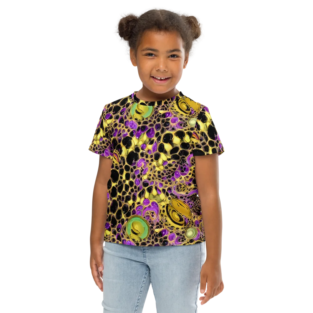 Molten Amethyst on Kids Crew Neck T-Shirt — Front
