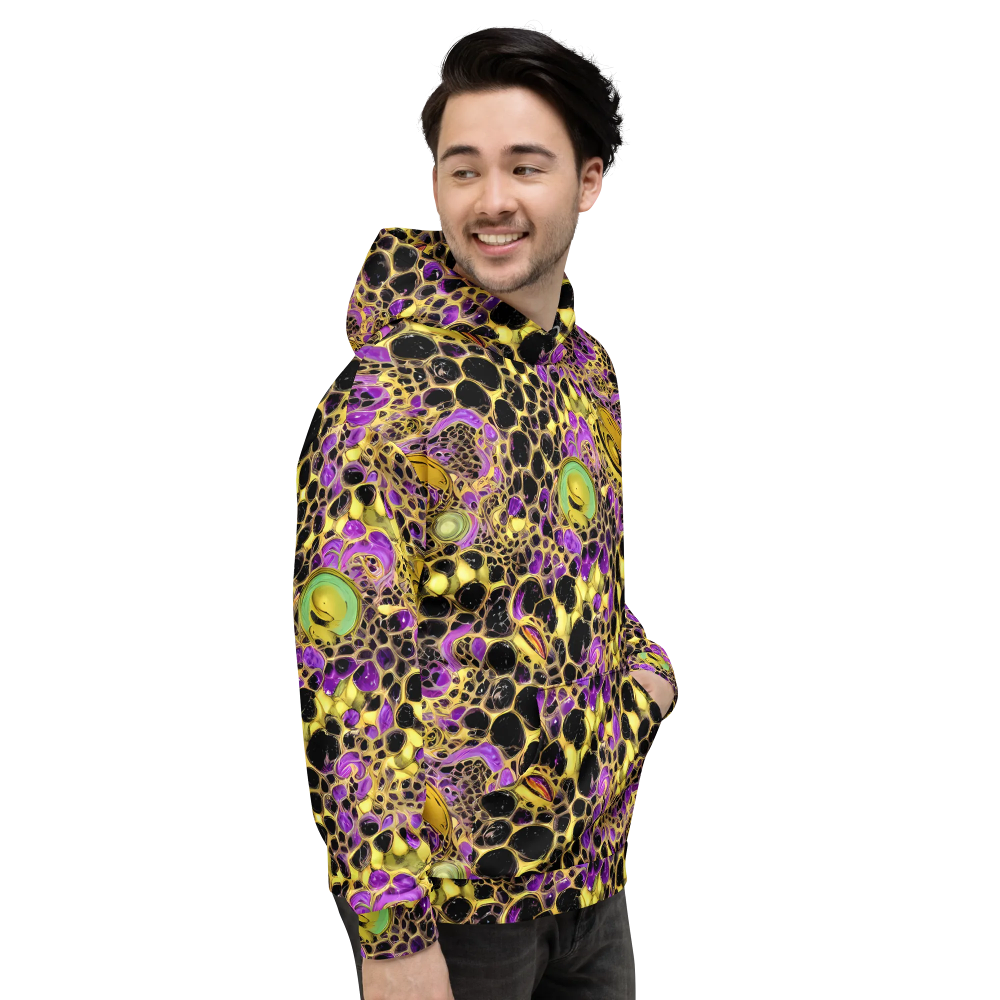 Molten Amethyst on Hoodie — Right